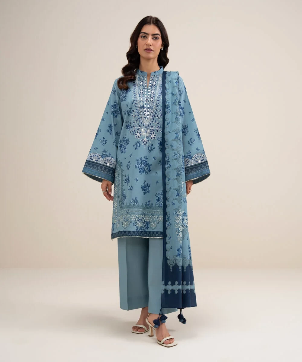 3 Piece - Embroidered Lawn Suit - 2DEDYS26V649