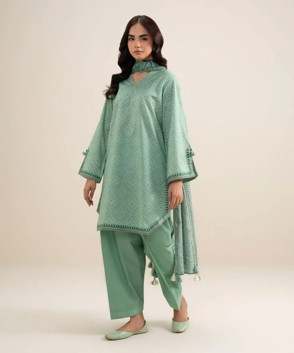 3 Piece - Printed Lawn Suit - U3PDDS26V630