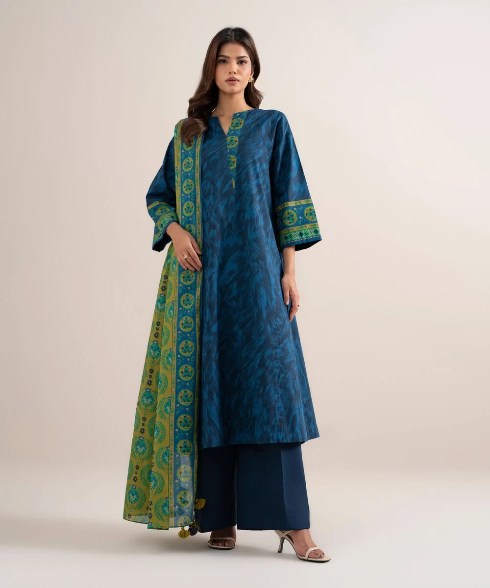 3 Piece - Printed Lawn Suit - U3PDYS26V610