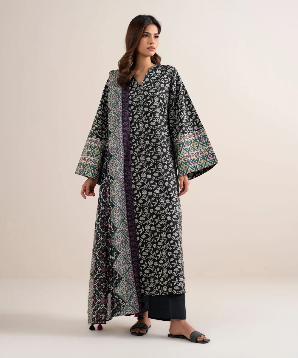 3 Piece - Printed Lawn Suit - U3PDDS26V621