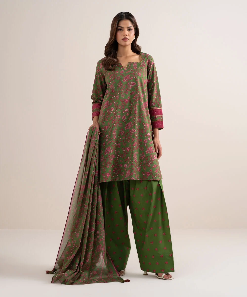 3 Piece - Printed Lawn Suit - U3PDDS26V619