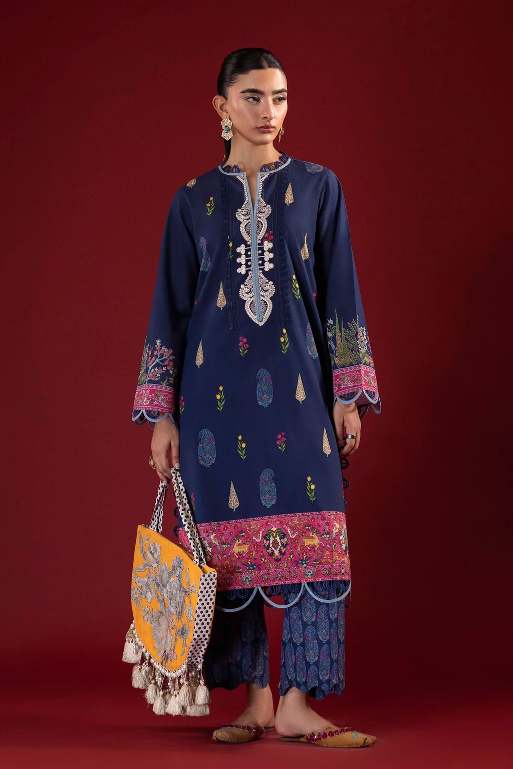 Printed 2 Piece Lawn Suit - H264-006A-2AC