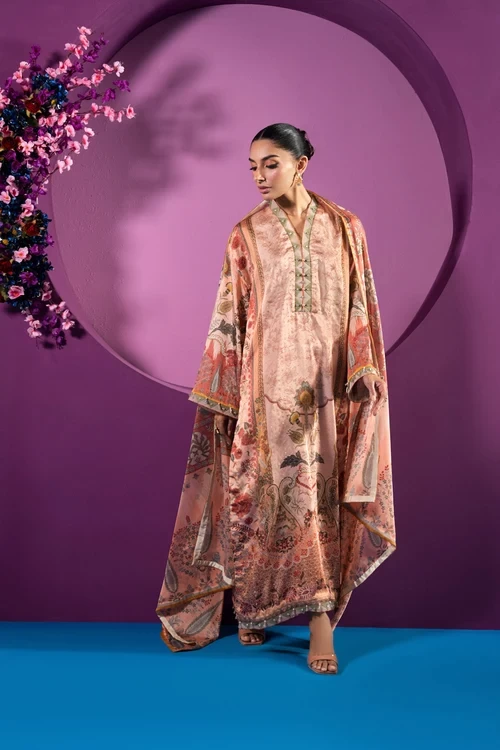 RTS | SHIRT CHAMOIS SILK | PRINTED - CASK-01-3P26-Peach