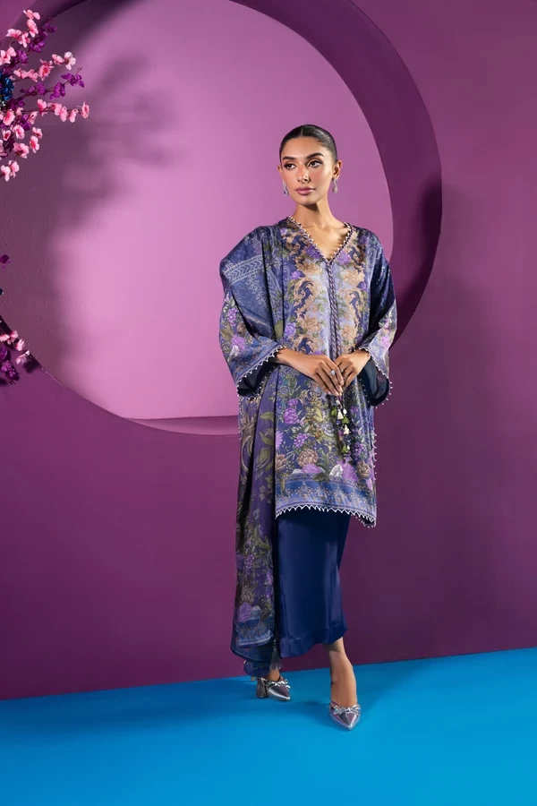 RTS | SHIRT CHAMOIS SILK | PRINTED - CASK-05-3P26-Persian Indigo