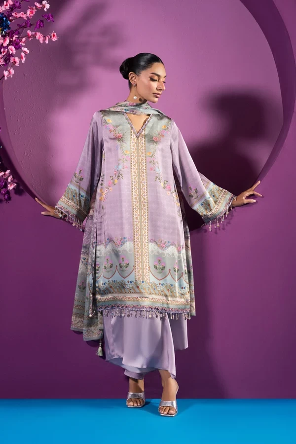 RTS | SHIRT CHAMOIS SILK | PRINTED - CASK-06-3P26-Lavender