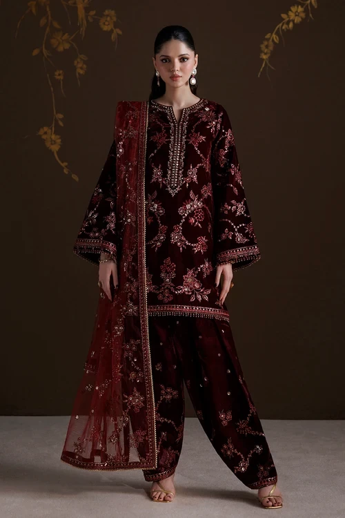 EMBROIDERED VELVET UF-4550