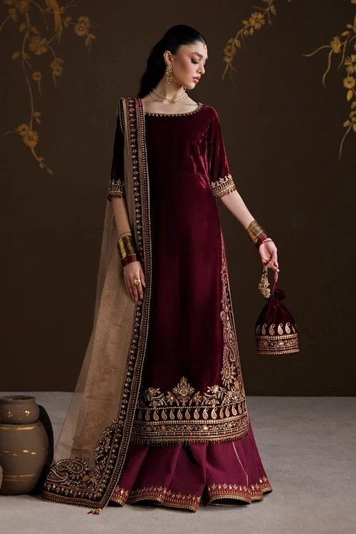 EMBROIDERED VELVET UF-4548
