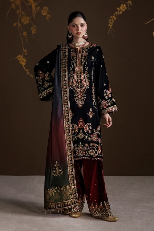 EMBROIDERED VELVET UF-4547