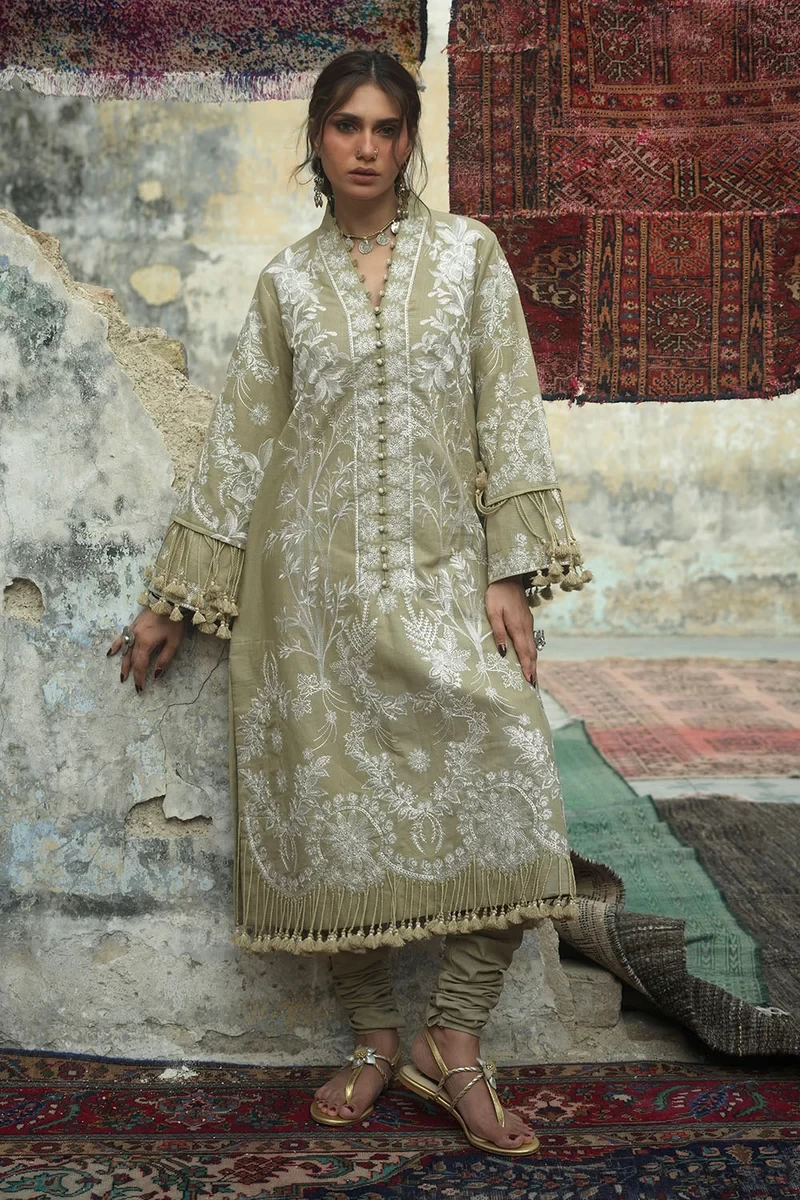 2 Piece Embroidered Khaddar Suit - W-FB-CW-26-485823